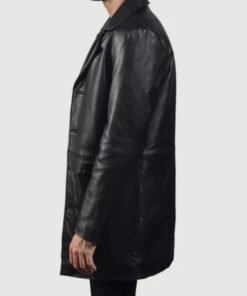 Classmith Black Leather Coat