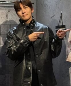 The Manipulated Park Tae Jung Black Leather Jacket