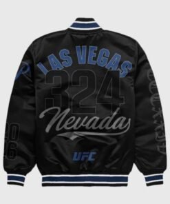 UFC 324 Las Vegas Black Bomber Jacket