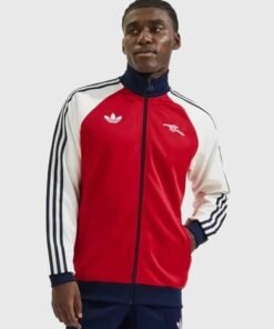 Arsenal adidas 2526 Red White Track Jacket Unisex