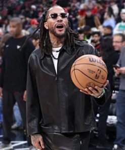 Derrick Rose Retirement 2026 Black Leather Jacket