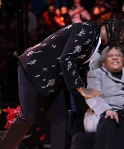 Derrick Rose Retirement Ceremony Black Blazer