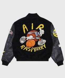 Nike Raspberry Hills Black Varsity Jacket Unisex