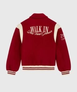 PSG Walk in Paris 2026 Red Wool Jacket