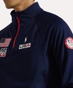Quarter Zip Team USA Pullover Jacket