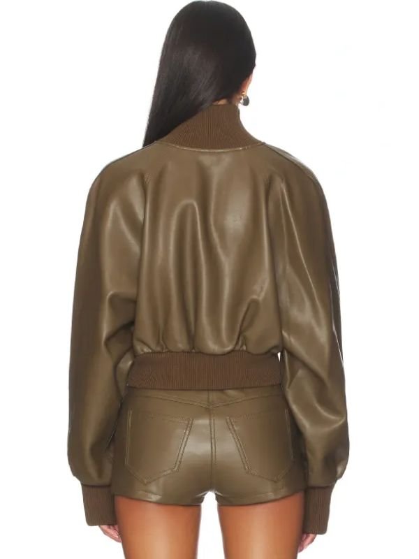 Womens Oversized Turtleneck Bomber Jacket Womens Oversized Turtleneck Bomber Jacket