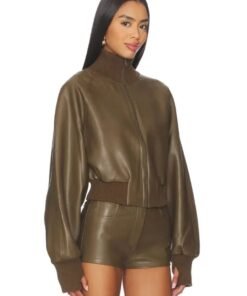 Womens Oversized Turtleneck Bomber Jacket Womens Oversized Turtleneck Bomber Jacket