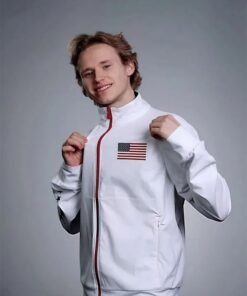 Save The Duck Milano Cortina 2026 Team USA Jacket White