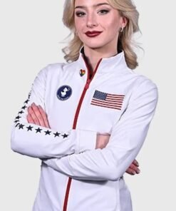 Team USA 2026 Winter Olympics Save The Duck White Jacket