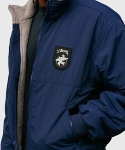Stussy Navy Blue 2026 Polar Fleece Lined Jacket – Unisex