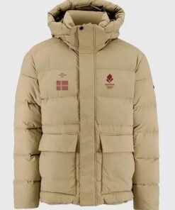 Team Denmark 2026 Winter Olympics Opening Ceremony Puffer Jacket