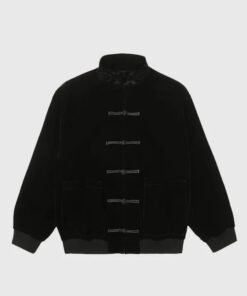Unisex CLOT Velvet Jacket Black
