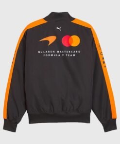 Unisex McLaren F1 PUMA 2026 Team Bomber Jacket Black Orange