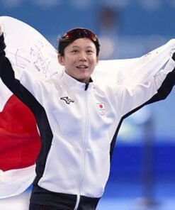 White Black Winter Olympics Japan Jacket