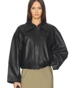  Womens Millie Oversized Leather Jacket