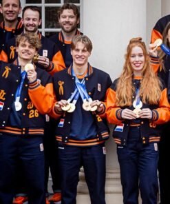 Denham TeamNL Varsity Jacket 2026 Winter Olympics Team Netherlands Varsity Jacket