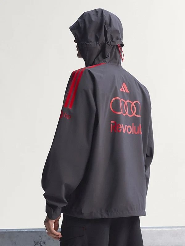 Adidas x Audi Revolut F1 Mechanics Rain Jacket Audi x Adidas Revolut F1 Mechanics Black Jacket
