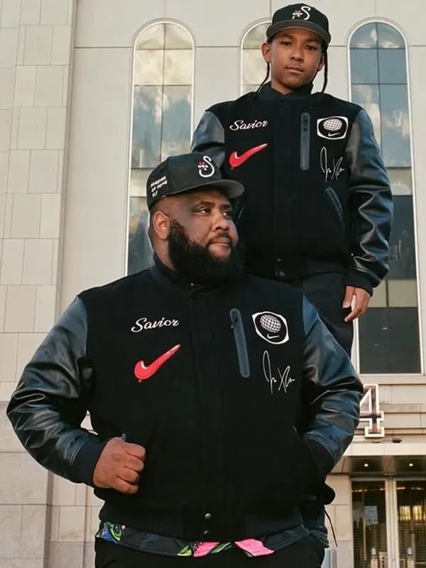 Jae Tips Savior Nike Jacket Jae Tips Savior Nike Destroyer Black Varsity Jacket Unisex
