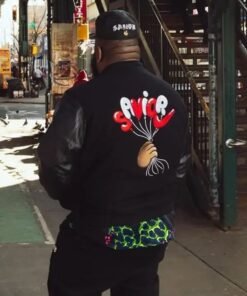 Jae Tips Savior Nike Jacket Nike x Jae Tips Black Wool Leather Varsity Jacket