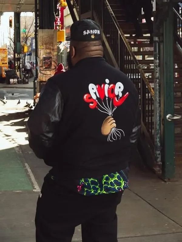 Jae Tips Savior Nike Jacket Nike x Jae Tips Black Wool Leather Varsity Jacket
