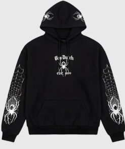 Von Dutch Black Mens Spider Crest Hoodie