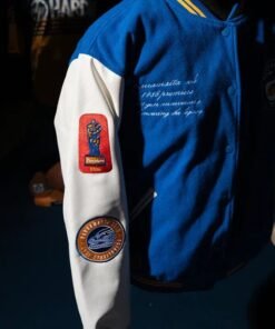 Wool Varsity Eals 1986 Blue White Premiers Jacket