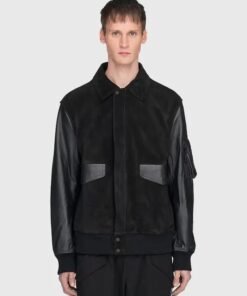 Adidas Mercedes Y 3 x 2026 Black Leather Racing Jacket Unisex