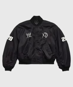 Black WWE x XO Bomber Jacket 2026