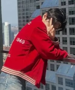 Bode Wenham BTS V Souvenir Red Wool Jacket