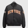 Stefon Diggs Pastelle Varsity Jacket Giorgio Armani x Kith New York Knicks Satin Jacket