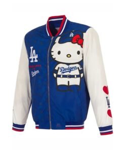 Hello Kitty Dodgers Bomber Jacket