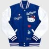 Hello Kitty Dodgers Varsity Jacket