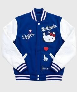 Hello Kitty Dodgers Varsity Jacket