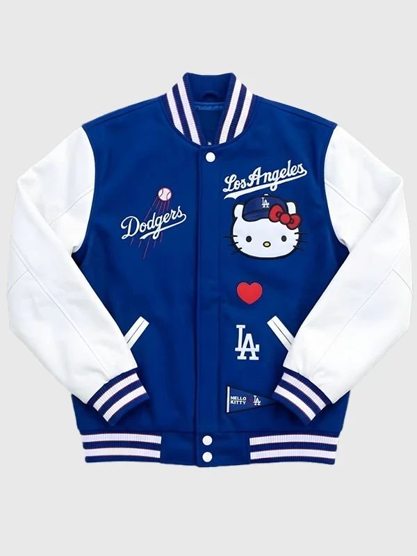 Hello Kitty Dodgers Varsity Jacket Hello Kitty Dodgers Varsity Jacket