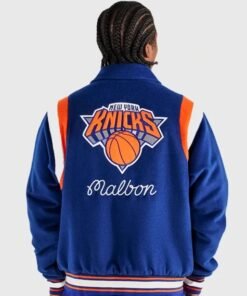 Malbon x NY Knicks Garden Varsity Jacket