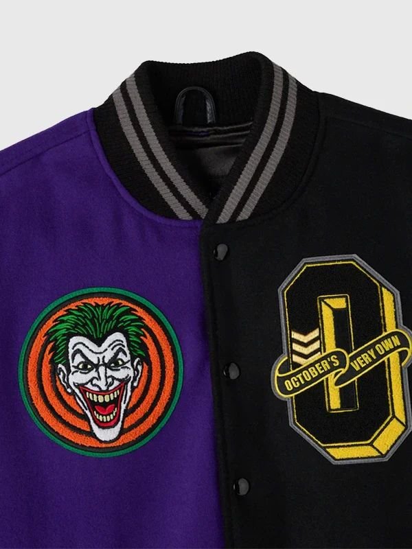 OVO Batman x The Joker Split Varsity Jacket OVO 2026 Batman Joker Split Jacket