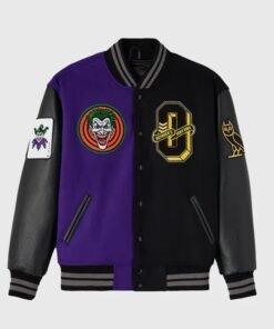 OVO Batman x The Joker Split Varsity Jacket