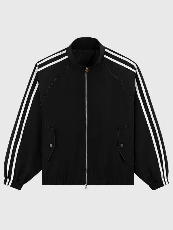 Parke Sport Stripe Nylon Jacket Parke Sport Stripe Nylon Jacket