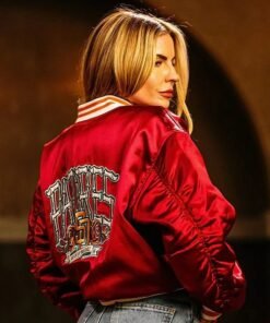 Red Satin Varsity san Diego Padres Jacket