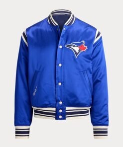 Satin Bomber Polo Ralph Lauren Blue Jays Jacket