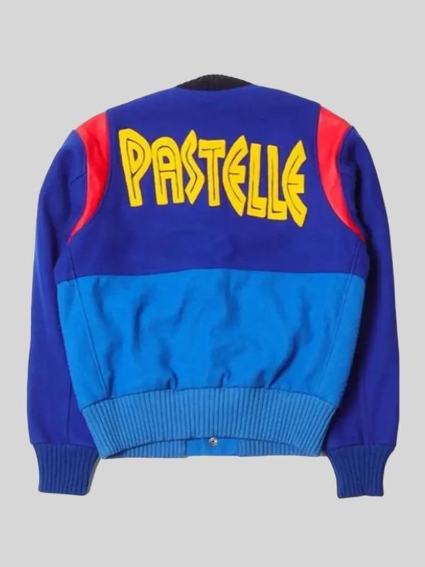Stefon Diggs Pastelle Varsity Jacket Stefon Diggs Pastelle Blue Varsity Jacket