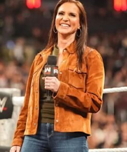 Stephanie McMahon Monday Night RAW Brown Jacket