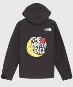 The North Face x Sky High Farm Unisex Black Relaxed Graphic Rain Jacket