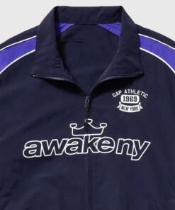 Gap × Awake NY Track Jacket Unisex Gap Awake NY Collab Blue Oversized Zip Up Track Jacket