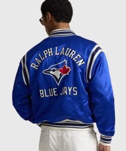 Polo Ralph Lauren Blue Jays Jacket Unisex Polo Ralph Lauren Blue Jays Satin Jacket