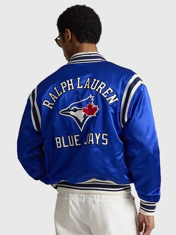 Polo Ralph Lauren Blue Jays Jacket Unisex Polo Ralph Lauren Blue Jays Satin Jacket