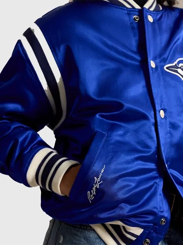 Polo Ralph Lauren Blue Jays Jacket Varsity Bomber Blue Jays RL Jacket for Menand Women