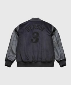Walk The Tunnel Varsity Black Jacket Allen Iverson