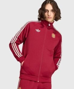 2026 Spain World Cup Adidas Maroon Track Jacket Unisex