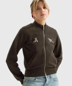2026 Womens Arsenal AWFC Russo Zip Through Track Jacket in Brown